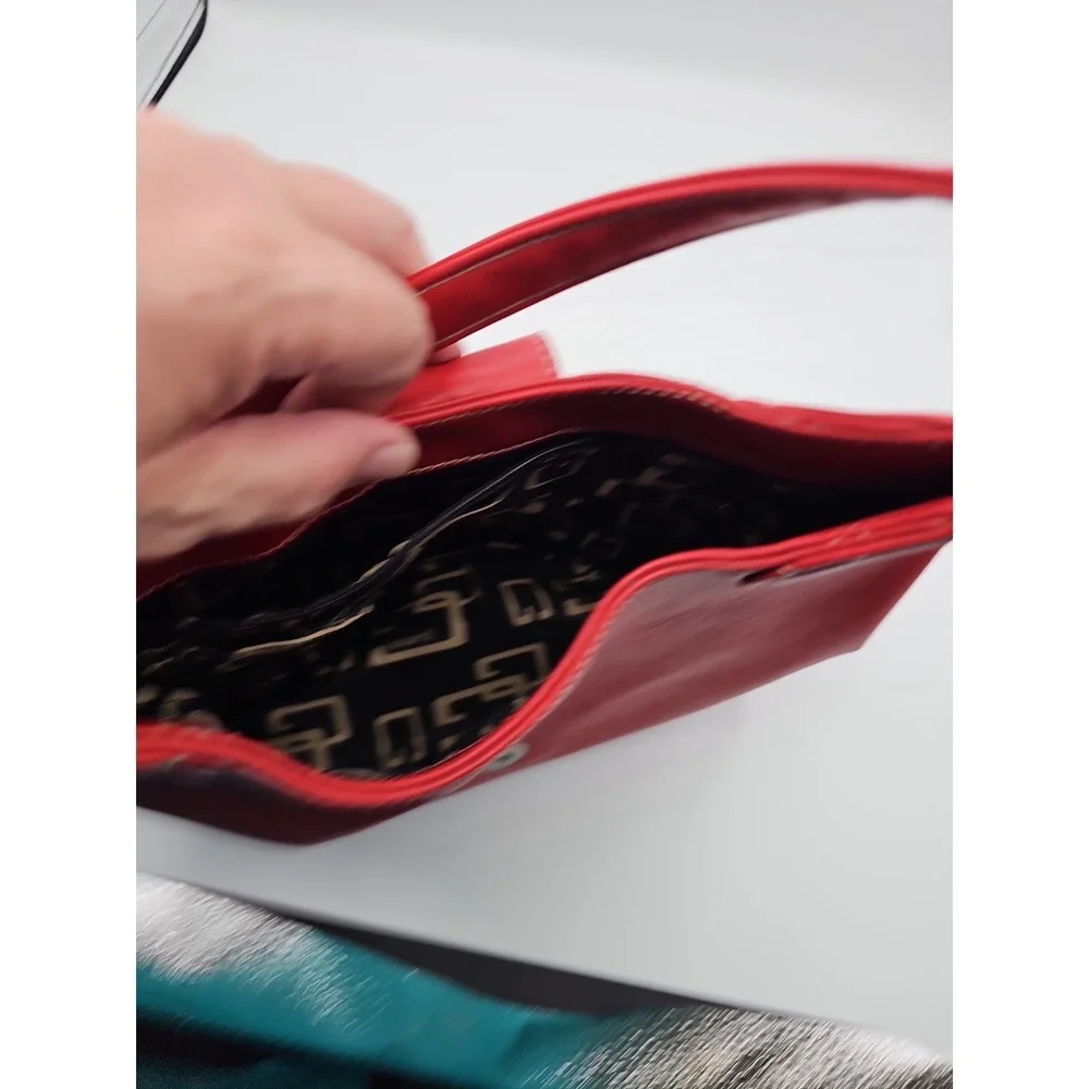 Guess red faux